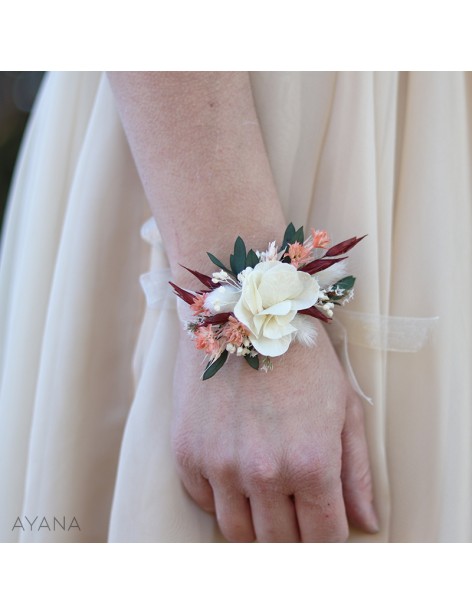 Bracelet en fleurs eternelles Rosita