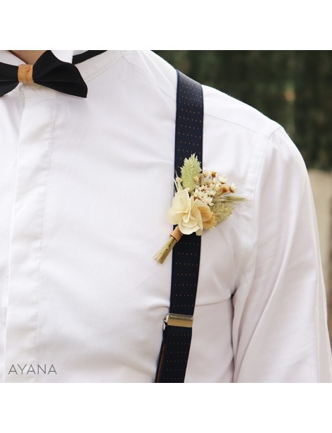 Boutonniere en fleurs OFFRANDE