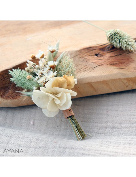 Boutonniere fleurs OFFRANDE