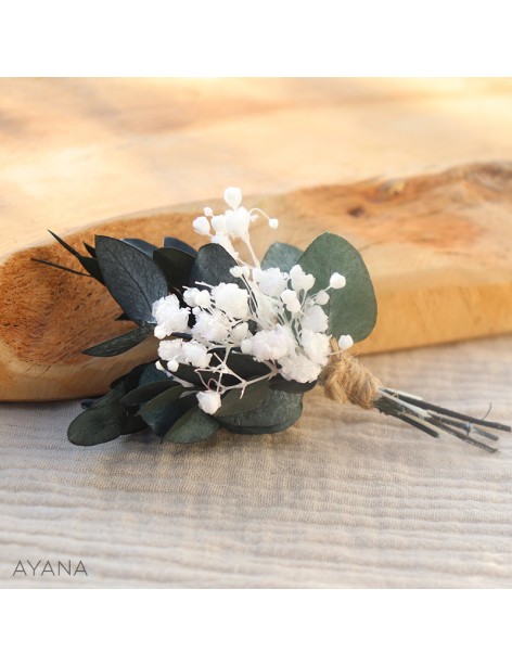 Boutonniere fleurs sechees LEGERETE