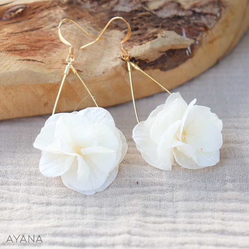 Boucles oreilles en fleurs Eve