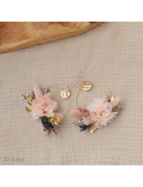 Boucles oreilles en fleurs CHARLENE