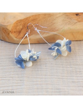 Boucles oreilles fleurs sechees SERENA