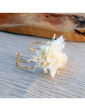 Bracelet en fleurs stabilisees OLWEN