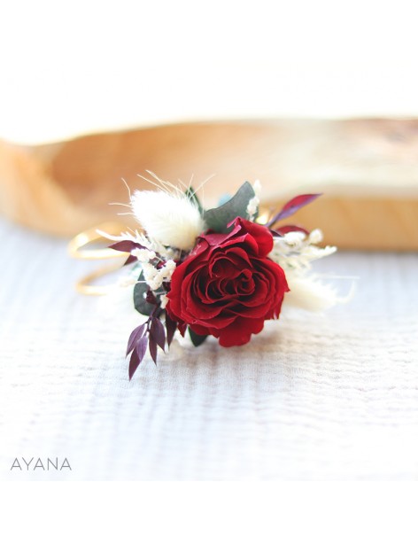 Bracelet en fleurs stabilisees NELLY