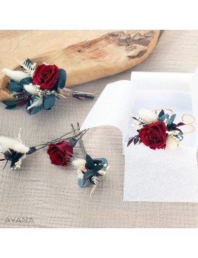 Boutonniere en fleurs NOCTAMBULE