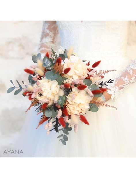 Wedding Bouquets Using Dried Flowers in France — Wedding Florist in France