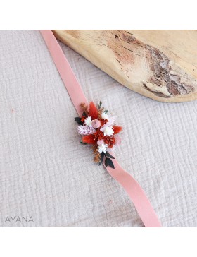Bracelet en fleurs sechees TIFFANY