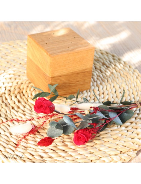 Cube en bois de fleurs ANDALOUSIE