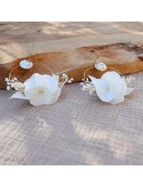 Boucles oreilles en fleurs GWENAELLE