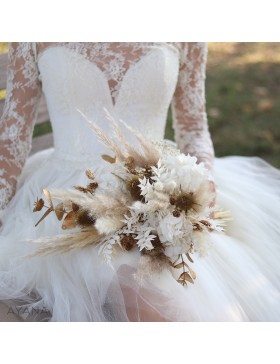 Bouquet en fleurs stabilisees VERSAILLES