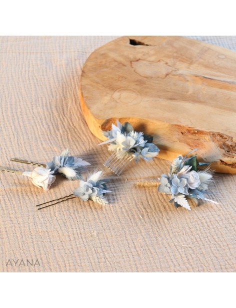 Boutonniere fleurs stabilisees ENCHANTEMENT