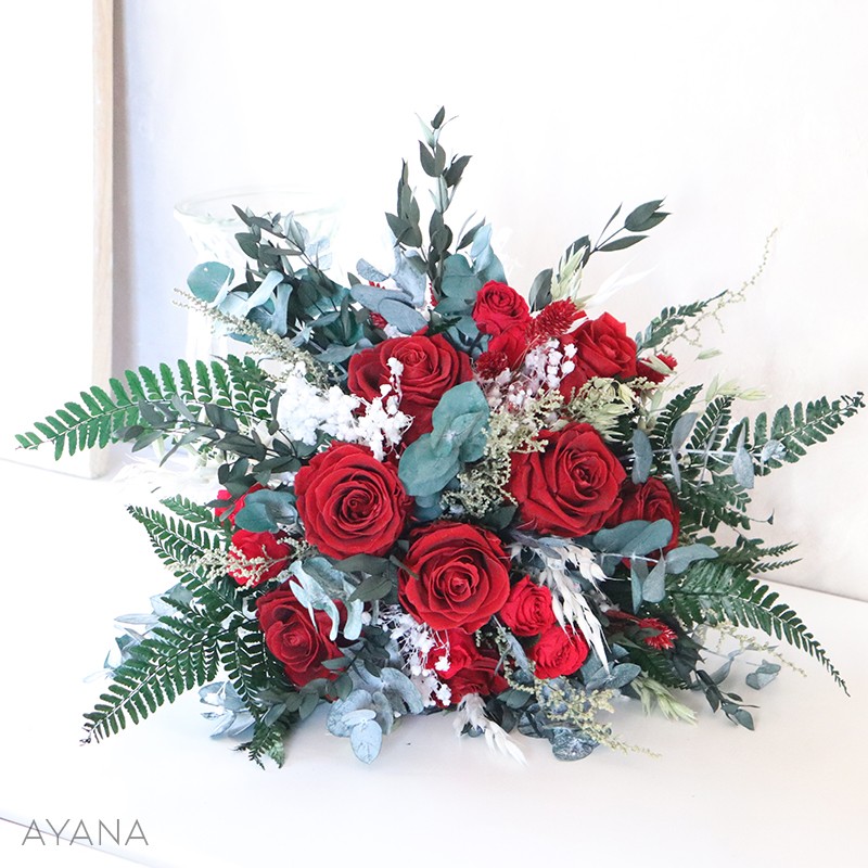 Bouquet en fleurs eternelles MONACO