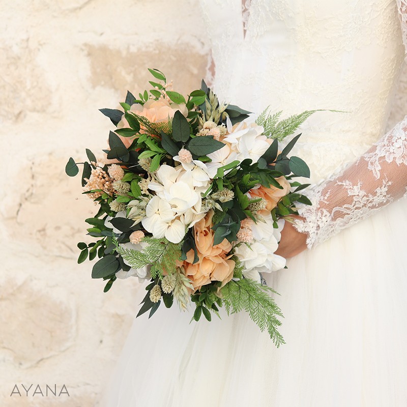 Bouquets de mariée en fleurs séchées - Élégance et durabilité