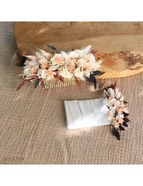 Boutonniere pochette fleur stabilisee RECONFORT