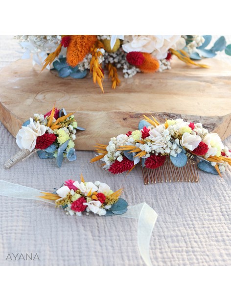 Bracelet MELISSA en fleurs sechees