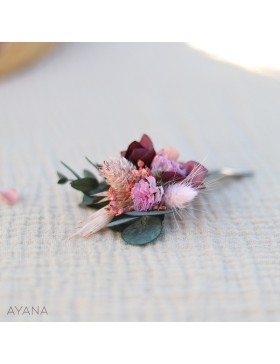 Barrette clic clac en fleurs ANNA