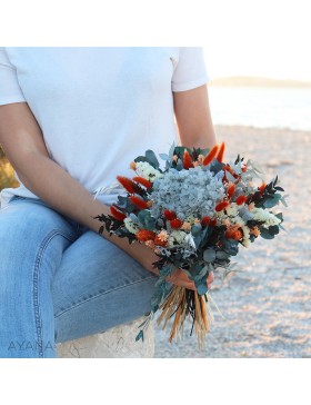 Bouquet en fleurs eternelles SYRACUSE