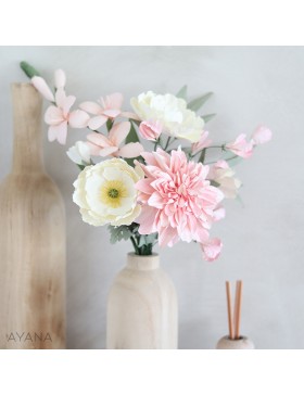 Bouquet de fleur en papier AQUARELLE