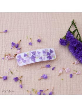Barrette resine fleurs EMMA