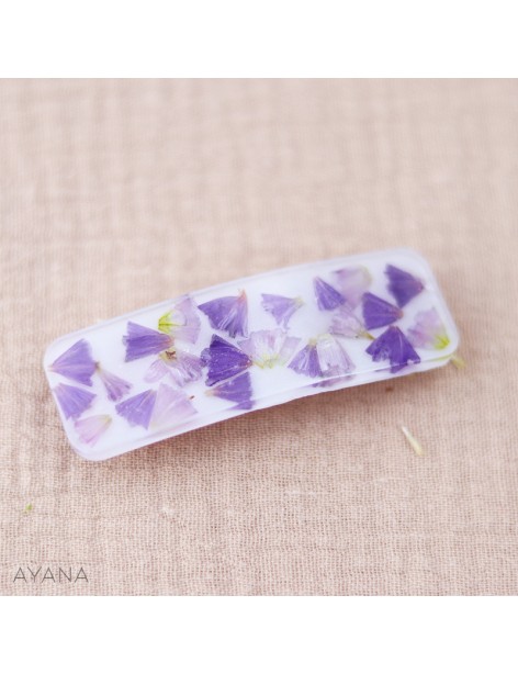 Barrette resine fleurs EMMA