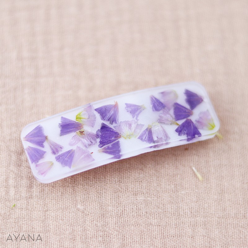 Barrette resine fleurs EMMA Barrette resine fleurs EMMA
