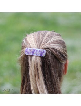 Barrette resine fleurs EMMA