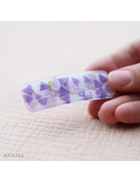 Barrette resine fleurs EMMA
