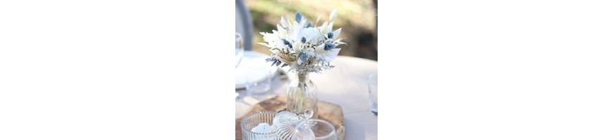 Centres de table en fleurs séchées et stabilisées - AYANA Floral Design