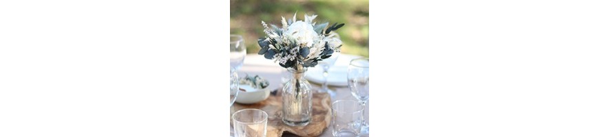 Centres de table en fleurs séchées et stabilisées - AYANA Floral Design