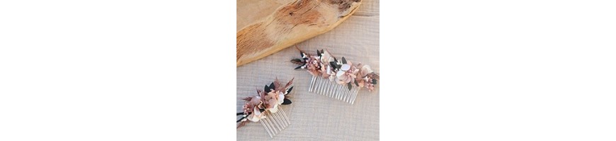 Wedding headdresses - Preserved and dried flowers - AYANA Floral Design