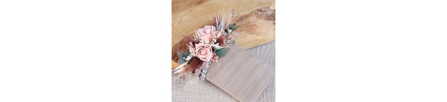 Wedding buttonhole - Preserved and dried flowers - AYANA Floral Design